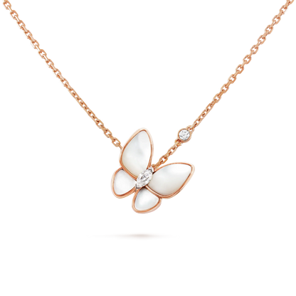 [Dawnora Jewelry]BUTTERFLY MOP DIAMOND NECKLACE