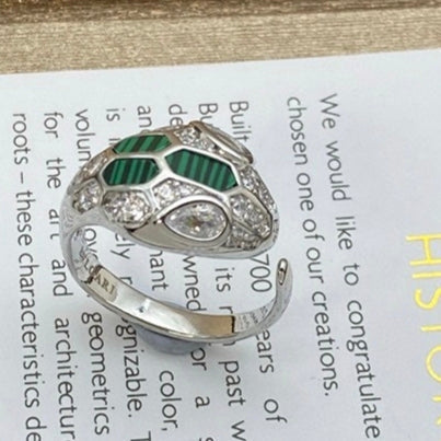 [Dawnora Jewelry]BRAND NEW ASSORTED SNAKE HEAD MALACHITE RINGS