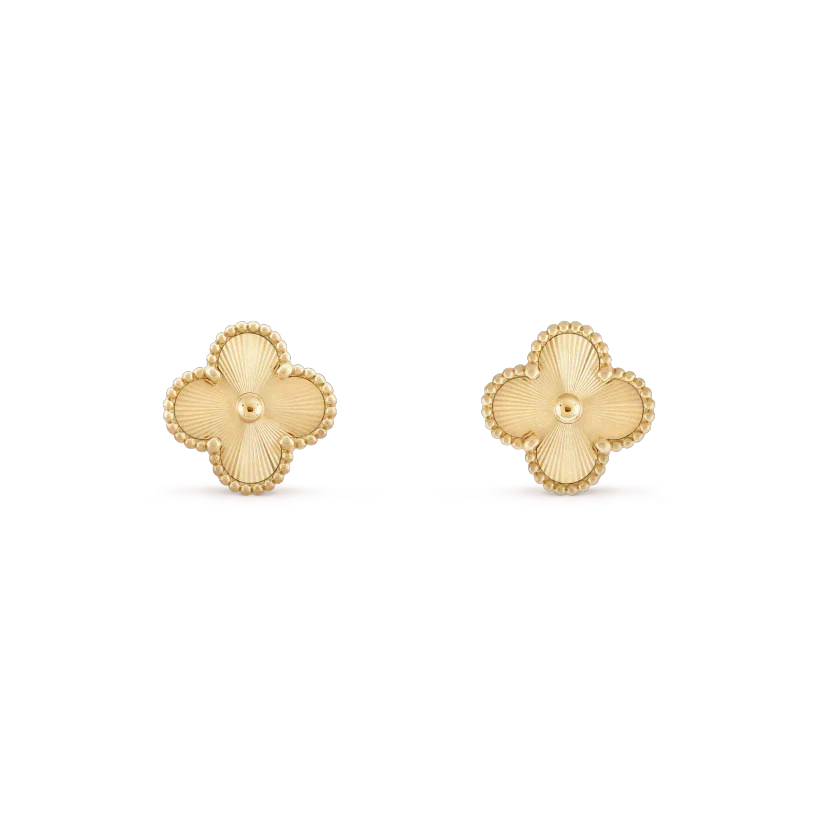 [Dawnora Jewelry]CLOVER MINI 9.5MM LASER EARRINGS