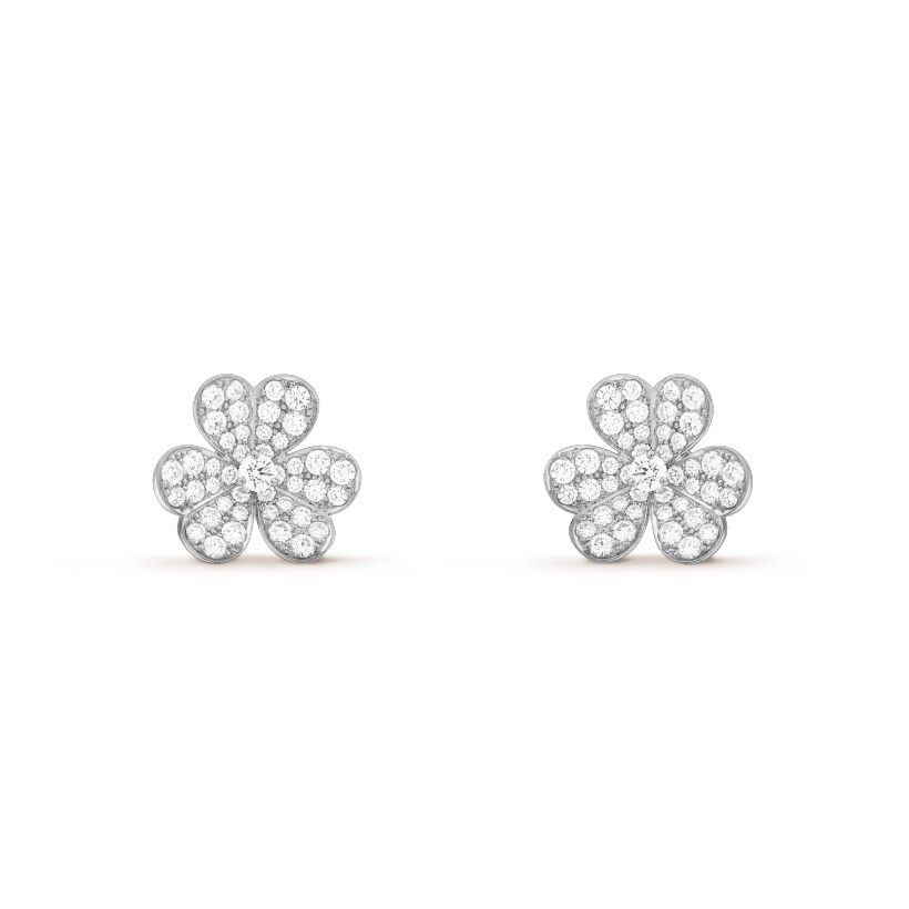 [Dawnora Jewelry]CLOVER COMOS DIAMOND EARRINGS SILVER