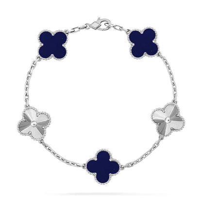 [Dawnora Jewelry]CLOVER 5 MOTIF LAPIS LAZULI BRACELET COLLECTION
