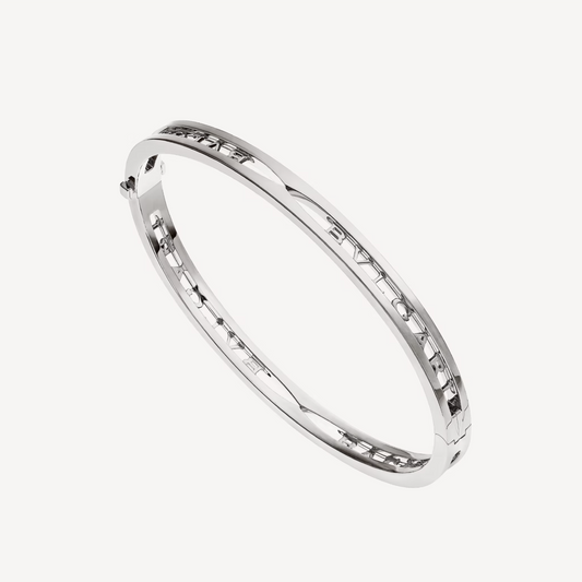 [Dawnora Jewelry]ZERO 1 SPIRAL LOGO SILVER BRACELET