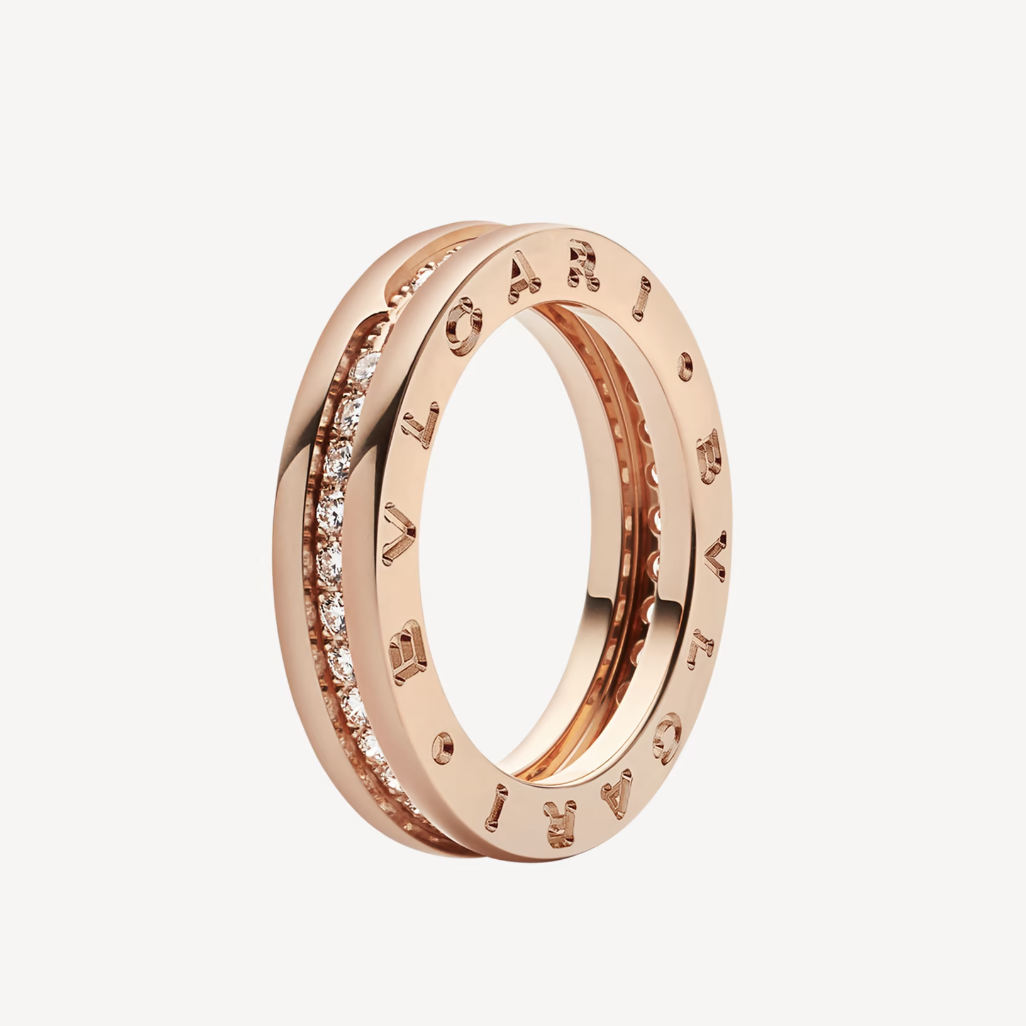 [Dawnora Jewelry]ZERO 1 ONE-BAND PAVED DIAMONDS ON THE SPIRAL RING