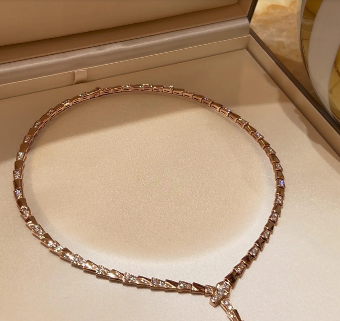 [Dawnora Jewelry]NEW！SERPENT DIAMOND NECKLACE