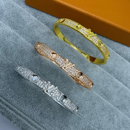[Dawnora Jewelry]PAVE DIAMOND BANGLE