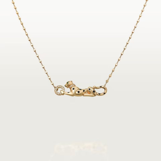[Dawnora Jewelry]PANTHERE FULL DIAMOND NECKLACE