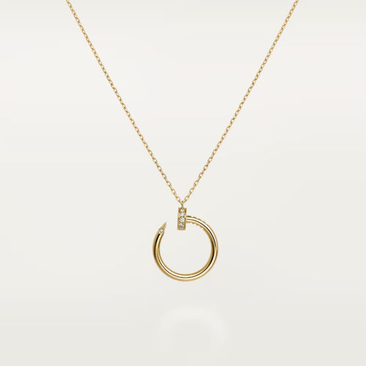 [Dawnora Jewelry]JUSTE NECKLACE HALF DIAMOND