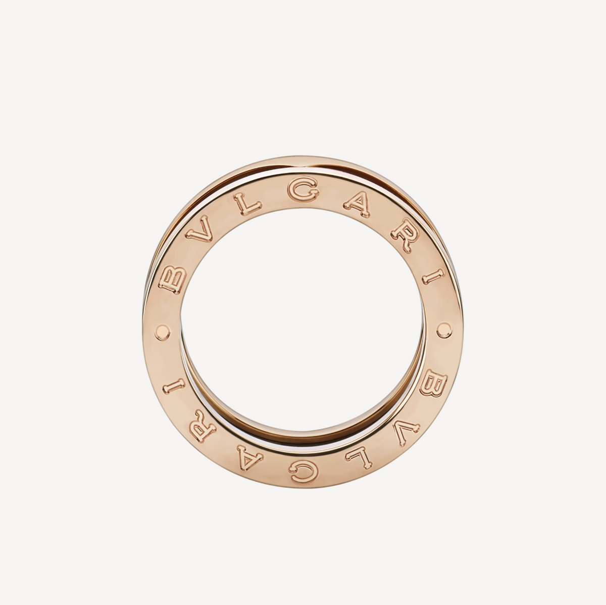 [Dawnora Jewelry]ZERO 1 TWO-BAND LOOPS AND BLACK CERAMIC PINK GOLD RING