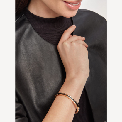 [Dawnora Jewelry]ZERO 1 PINK GOLD WITH BLACK CERAMIC BRACELET