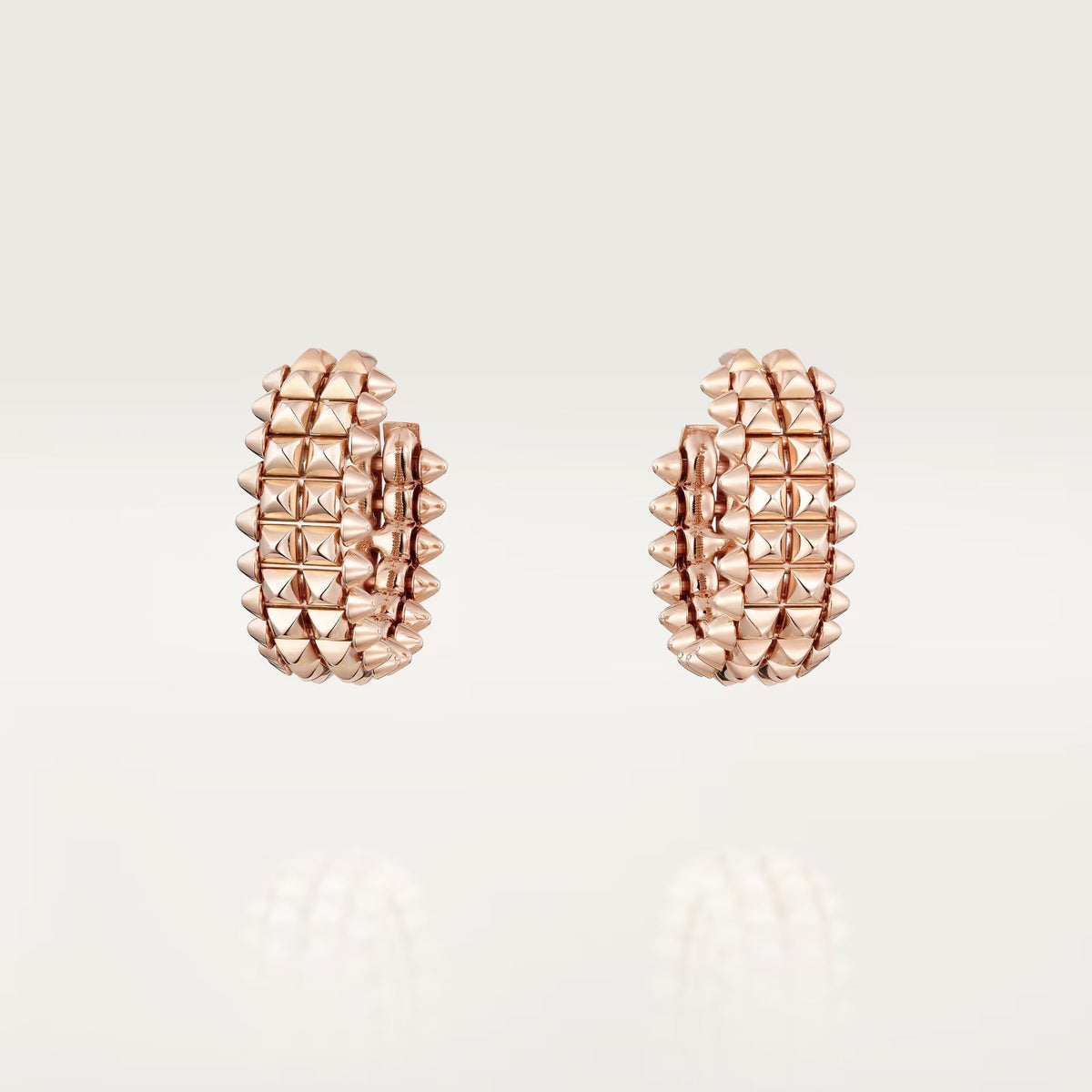 [Dawnora Jewelry]CLASH 9.2MM DOUBLE ROW EARRINGS