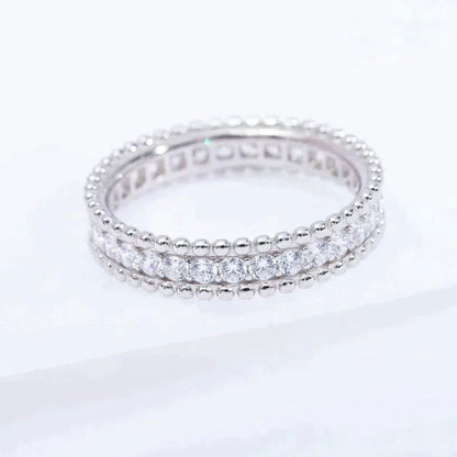 [Dawnora Jewelry]PERLEE DIAMOND SILVER RING