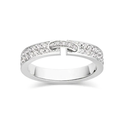 [Dawnora Jewelry]ALLIANCE LIENS VIDENCE PAVED DIAMOND 4MM RING