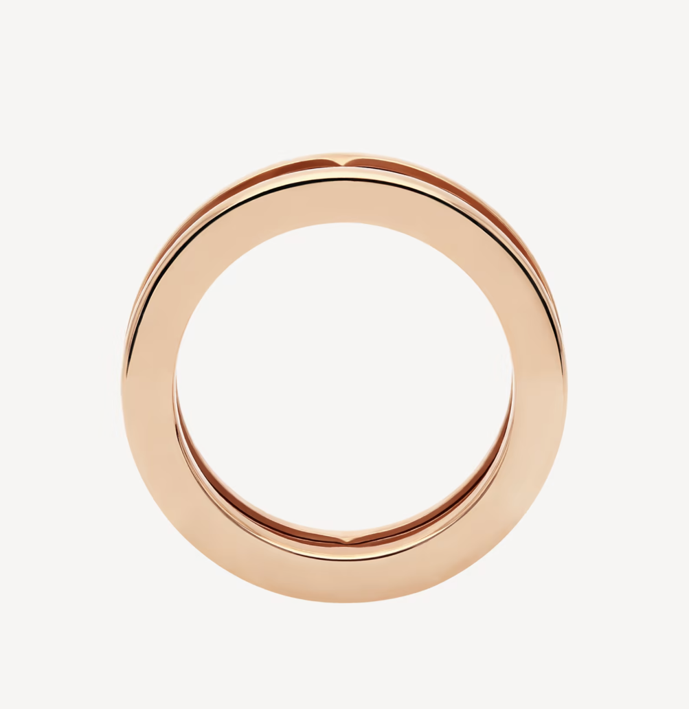 [Dawnora Jewelry]ZERO 1 ONE-BAND WITH OPENWORK LOGO SPIRAL RING