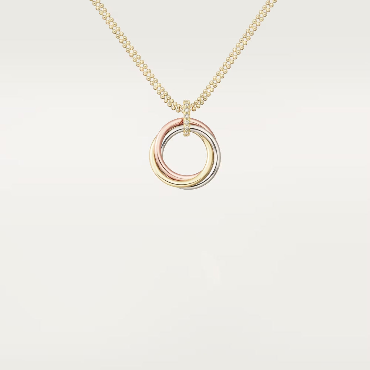 [Dawnora Jewelry]TRINITY MEDIUM  DIAMONDS NECKLACE