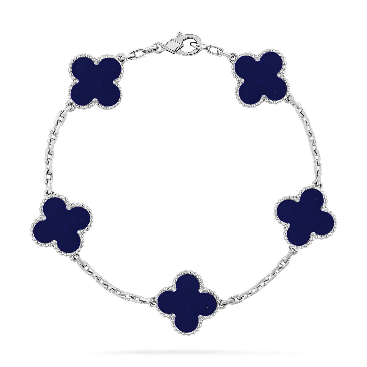 [Dawnora Jewelry]CLOVER 5 MOTIF LAPIS LAZULI BRACELET COLLECTION