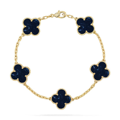 [Dawnora Jewelry]CLOVER 5 MOTIF PIETERSITE BRACELET COLLECTION