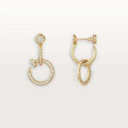 [Dawnora Jewelry]JUSTE FULL DIAMOND DOUBLE EARRINGS