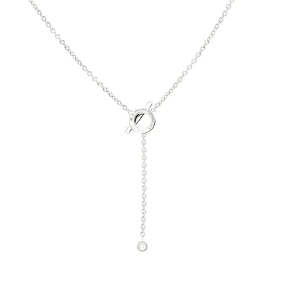 [Dawnora Jewelry]FINESSE SILVER DIAMOND NECKLACE