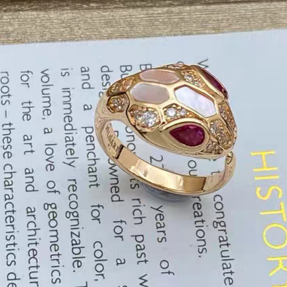 [Dawnora Jewelry]BRAND NEW ASSORTED SNAKE HEAD MOTHER OF PEARL RINGS