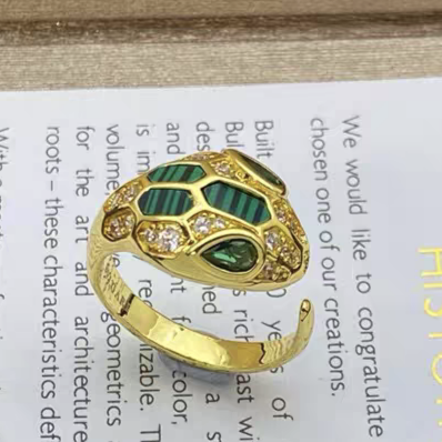 [Dawnora Jewelry]BRAND NEW ASSORTED SNAKE HEAD MALACHITE RINGS