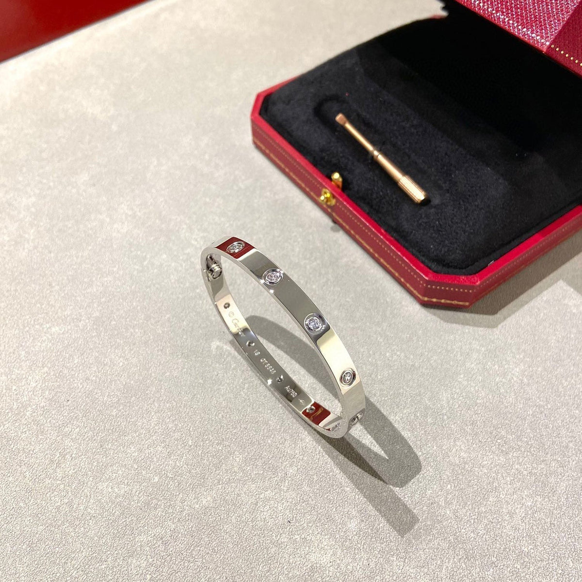 [Dawnora Jewelry]LOVE BRACELET 6.1MM 10 DIAMONDS