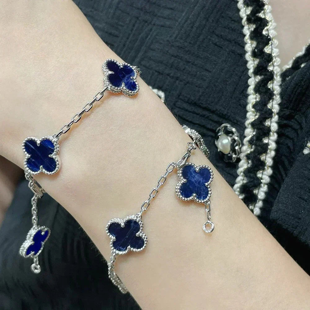 [Dawnora Jewelry]CLOVER 5 MOTIF PIETERSITE BRACELET COLLECTION