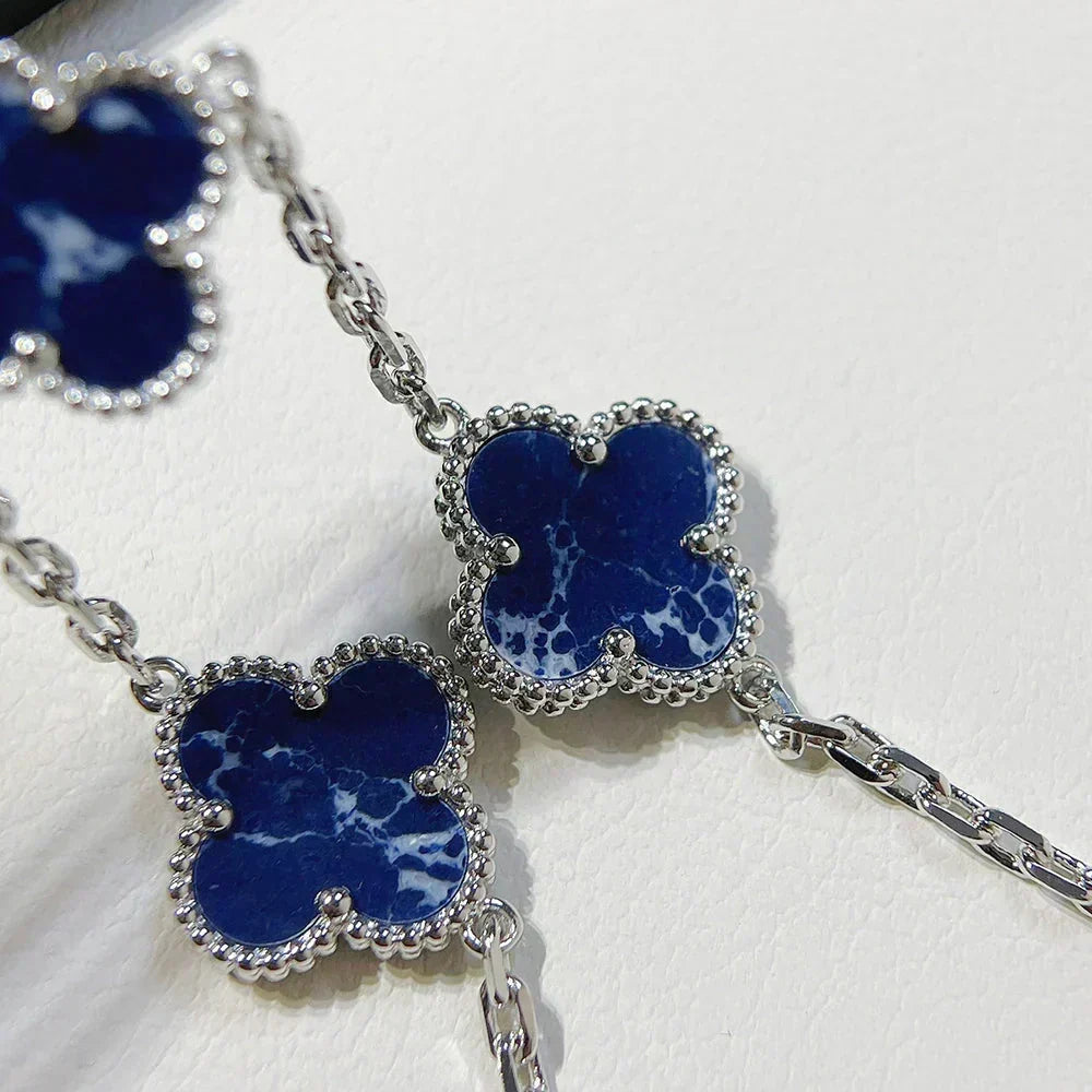 [Dawnora Jewelry]CLOVER 5 MOTIF PIETERSITE BRACELET COLLECTION