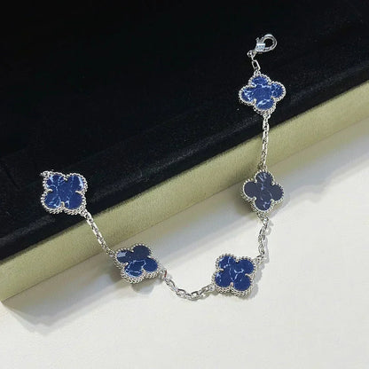 [Dawnora Jewelry]CLOVER 5 MOTIF PIETERSITE BRACELET COLLECTION