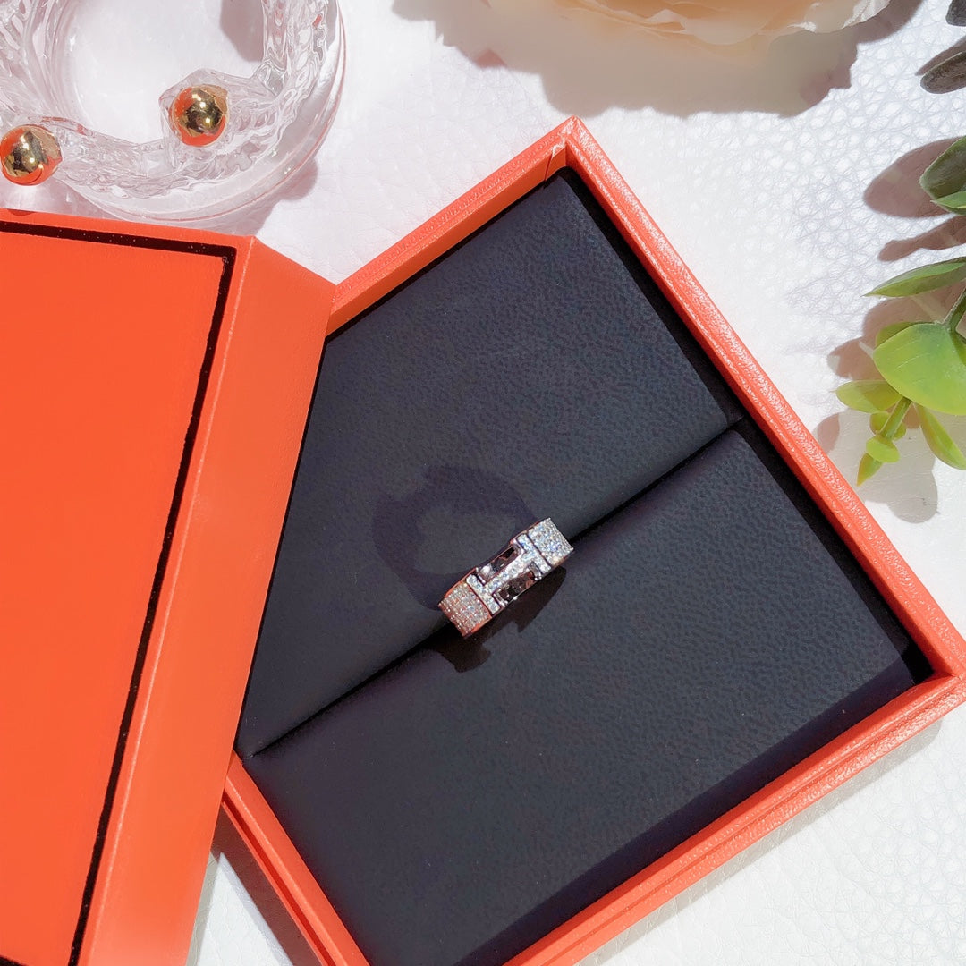 [Dawnora Jewelry]H RING FULL DIAMOND