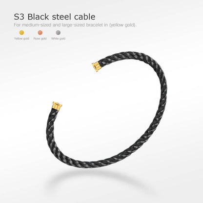[Dawnora Jewelry]FORCE SERIES BRACELET CABLES 50 CHOICES (DIY SELECTION)