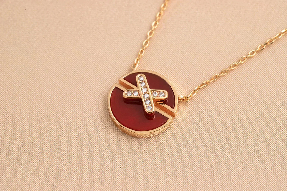 [Dawnora Jewelry]JEUX DE ROSE GOLD DIAMOND NECKLACE