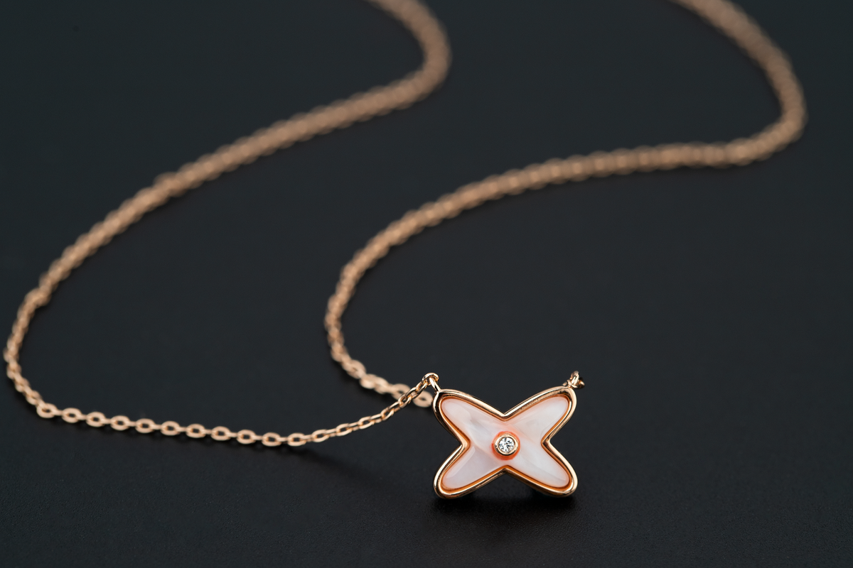 [Dawnora Jewelry]JEUX DE NECKLACE 1 DIAMOND