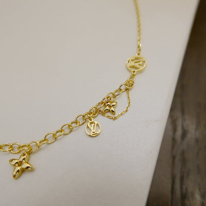 [Dawnora Jewelry]BLOOMING SUPPLE NECKLACE BRASS