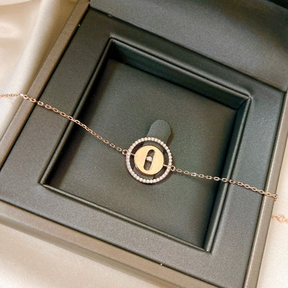 [Dawnora Jewelry]LUCKY MOVE PAVED DIAMOND BRACELET