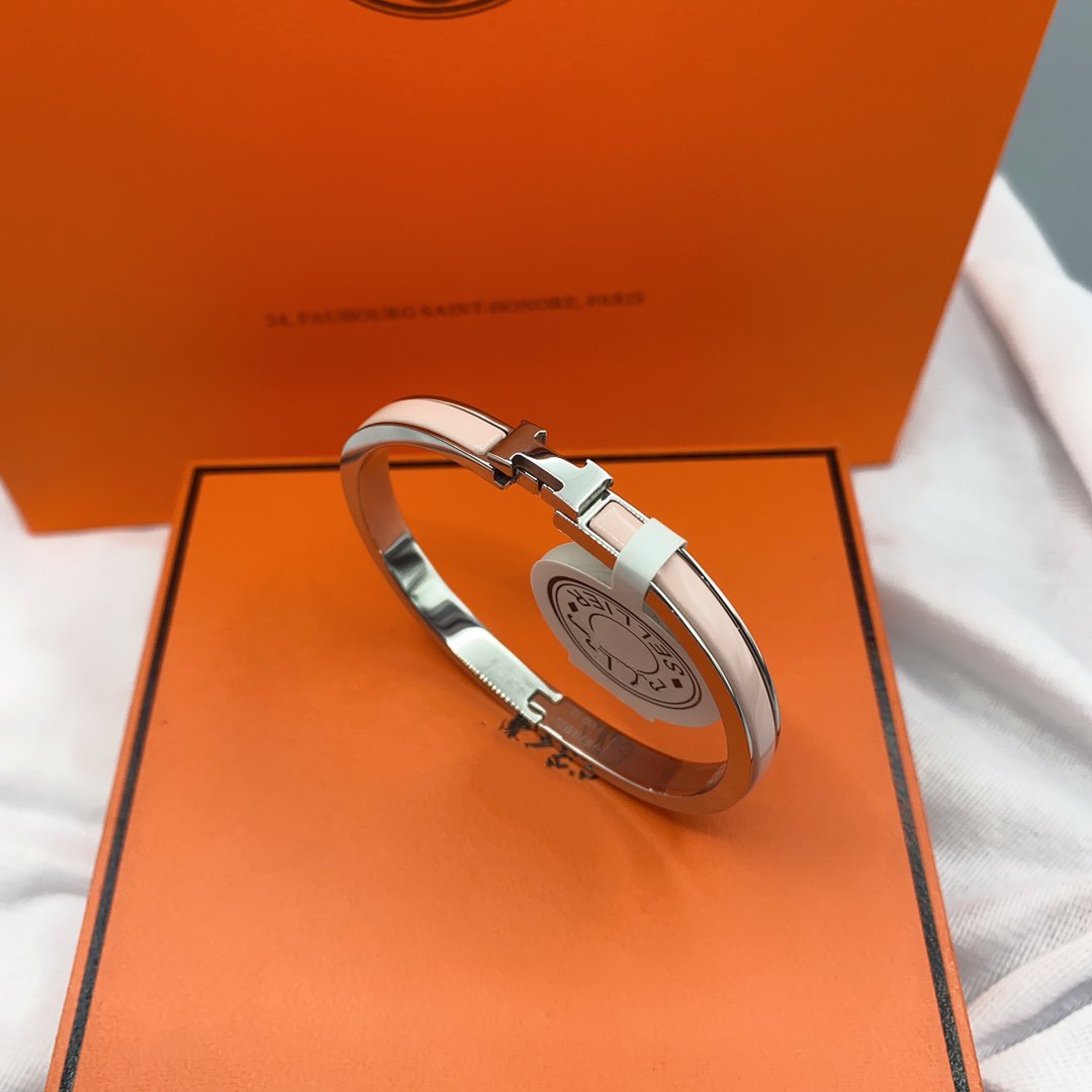 [Dawnora Jewelry]CLASSIC HM CLIC  PINK 8MM ENAMEL BRACELET