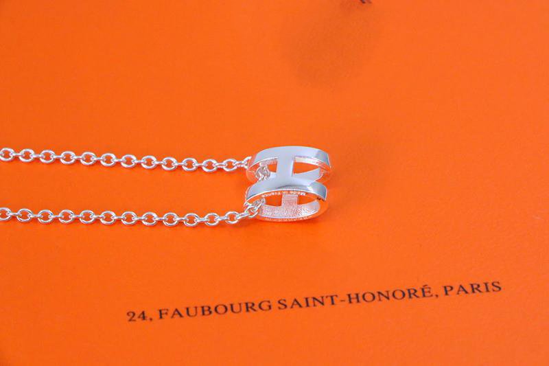 [Dawnora Jewelry]HM NECKLACE H LETTER OVAL SERIES