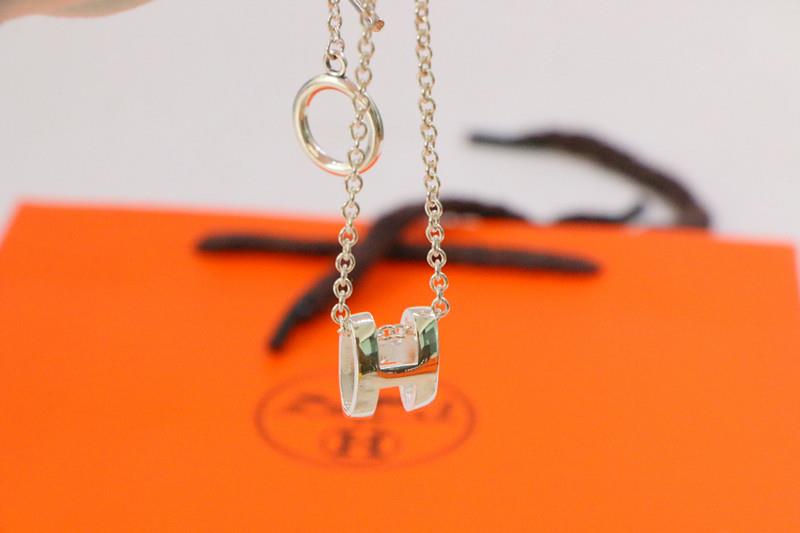 [Dawnora Jewelry]HM NECKLACE H LETTER OVAL SERIES