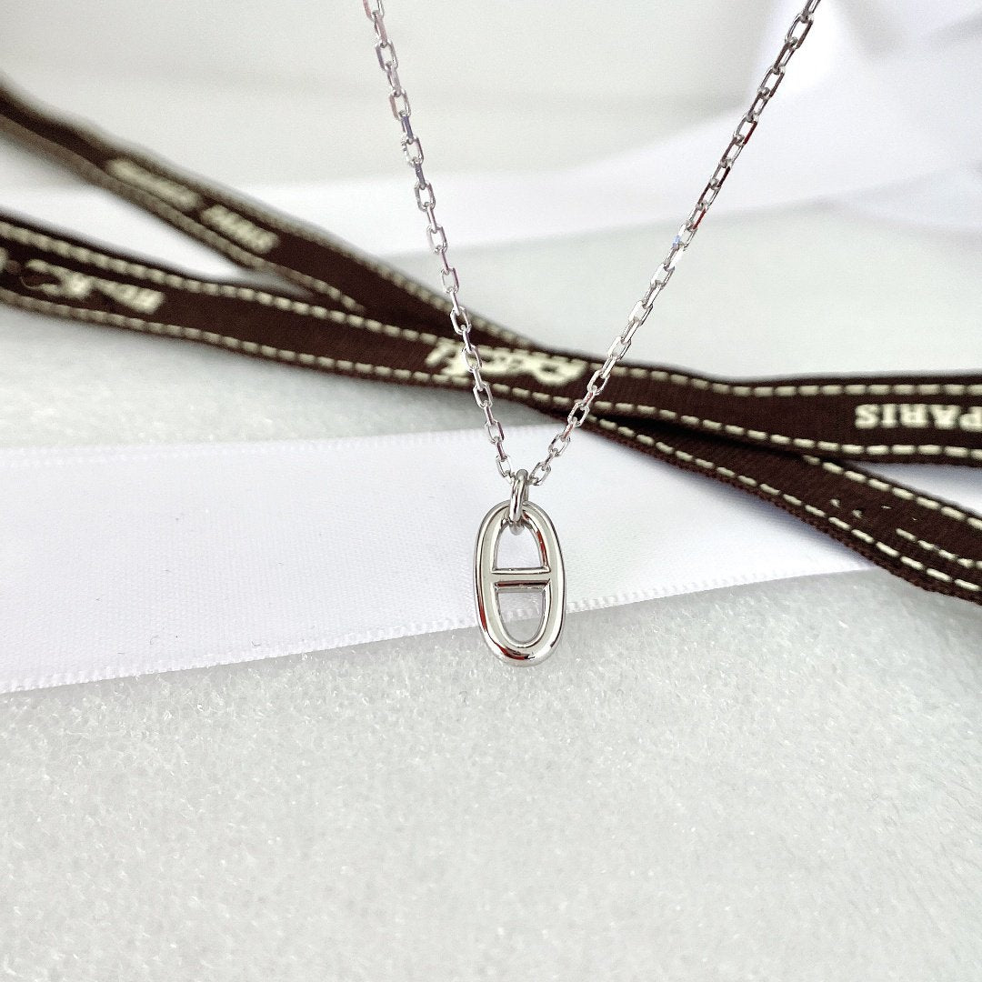 [Dawnora Jewelry]HM PIG NOSE NECKLACE