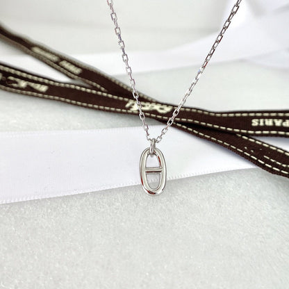 [Dawnora Jewelry]HM PIG NOSE NECKLACE