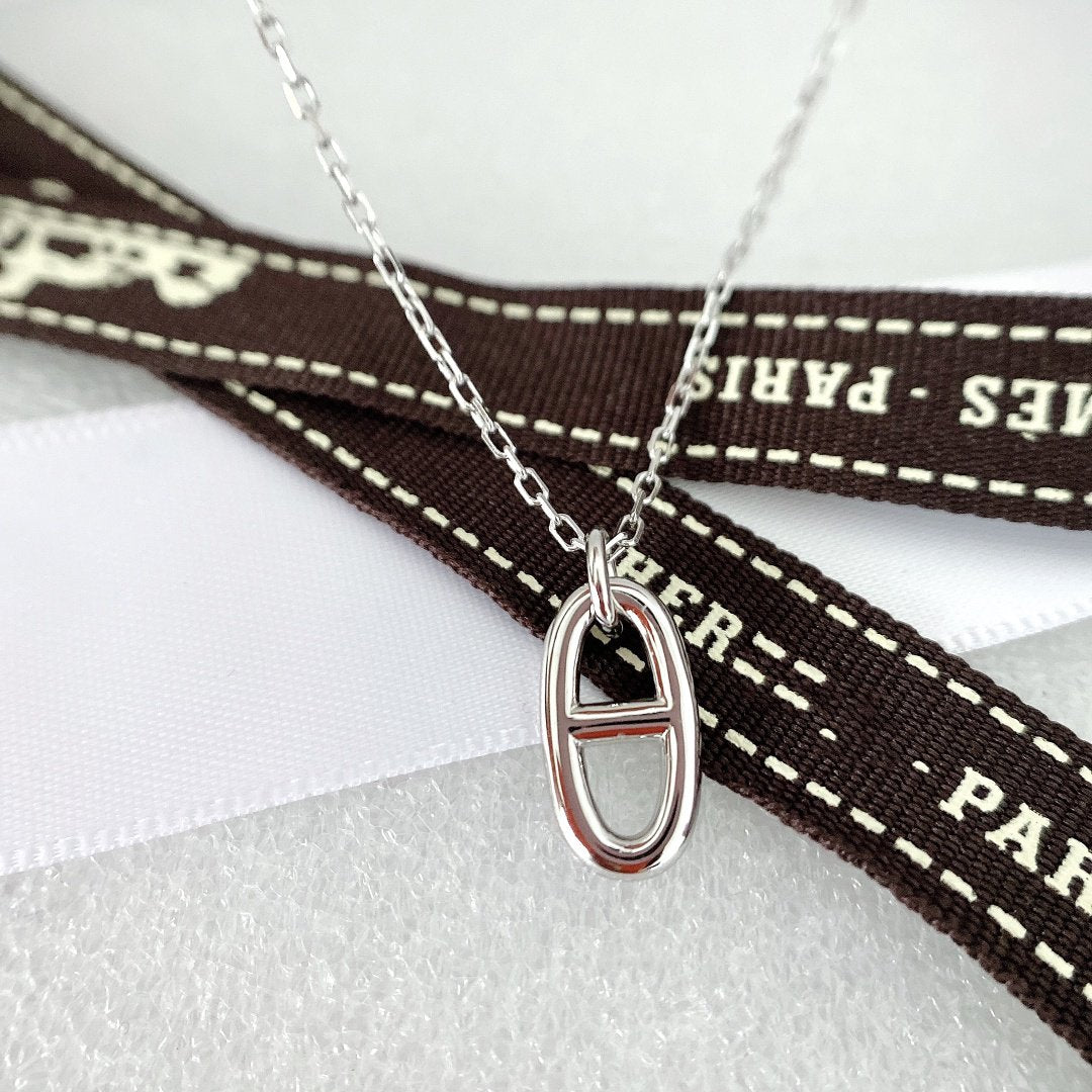 [Dawnora Jewelry]HM PIG NOSE NECKLACE