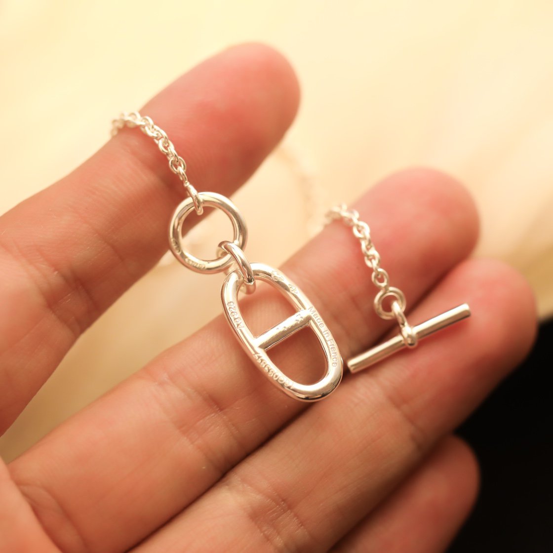 [Dawnora Jewelry]HM CHAINE D'ANCRE PENDANT NECKLACE STERLING SILVER