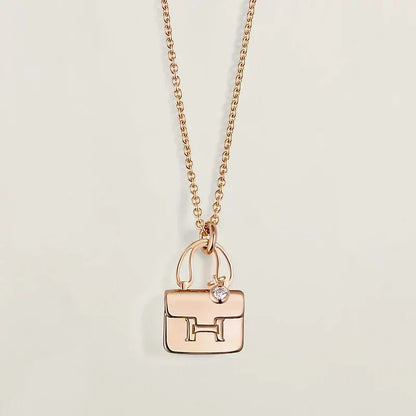 [Dawnora Jewelry]AMULETTE PEDANT ROSE GOLD NECKLACE