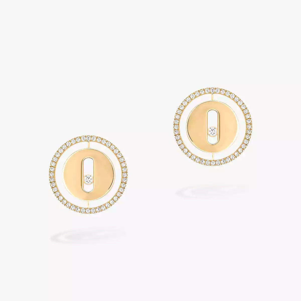 [Dawnora Jewelry]Lucky Move Diamond Earrings