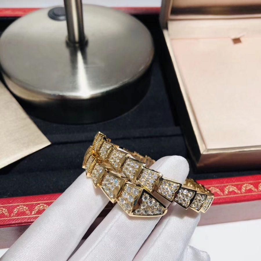 [Dawnora Jewelry]SERPENTI BRACELET 8MM GOLD DIAMOND