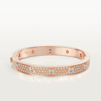 [Dawnora Jewelry]LOVE BRACELET 6.1MM DIAMOND-PAVED 10 BIG DIAMONDS