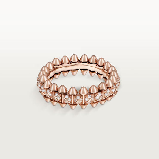 [Dawnora Jewelry]CLASH 6.4MM SMALL FULL DIAMOND RING