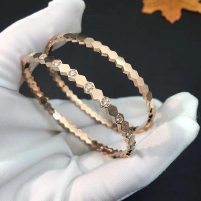 [Dawnora Jewelry]BEE LOVE PINK GOLD DIAMOND BRACELET
