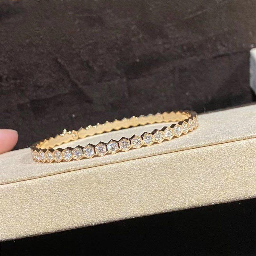 [Dawnora Jewelry]BEE LOVE GOLD BRACELET FULL DIAMOND