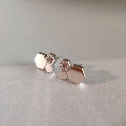 [Dawnora Jewelry]BEE LOVE SILVER DIAMOND EARRINGS
