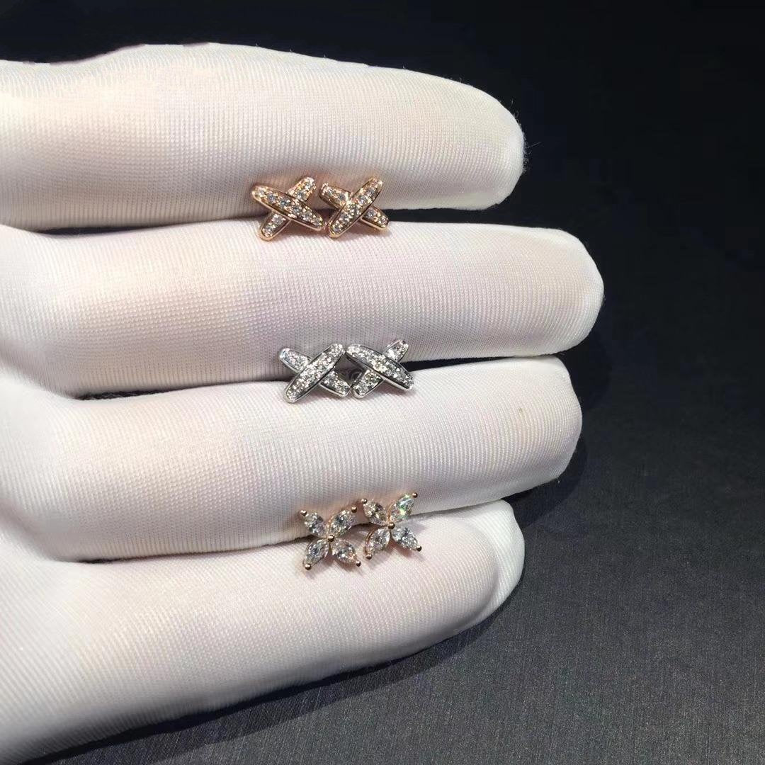 [Dawnora Jewelry]JEUX DE DIAMOND EARRINGS